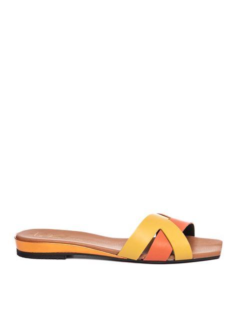 Ocher/orange delta sandal LE FOIE GRAS | DELTAVIT-ARANCIO